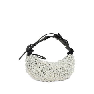 Innerraum Faux Pearl-Embellished Belt Bag - White