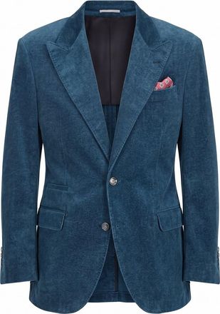 Brunello Cucinelli Denim-Effect Tailor Blazer