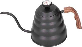 OEM Hervidor De Caf&eacute; Denash De Acero Inoxidable Con Cuello De Cisne Y Term&oacute;metro, Ideal Para Preparar Caf&eacute;, Capacidad De 1,2 Litros, Color Negro, Para Ama