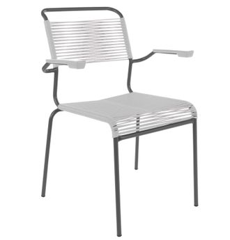 Schubiger M&ouml;bel Spaghetti-Stuhl S&auml;ntis mit Armlehnen