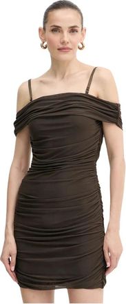 Guess Verdiana Jurk - Dames - Zomerkleedjes - Groen - XS - Polyester - Kleedjes