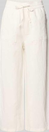 Marc O'Polo Denim Marc OPolo Denim Regular Fit Leinenhose aus Leinen-Baumwolle-Mix in Offwhite, Gr&ouml;&szlig;e XL