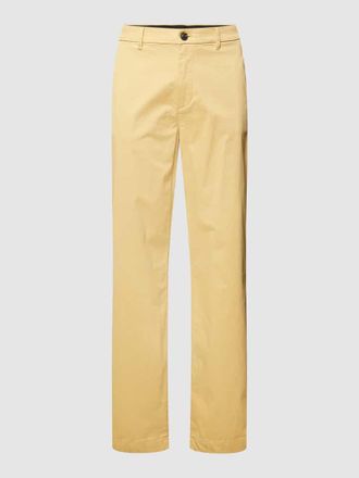 Tom Tailor Denim Chino mit Eingrifftaschen in Cognac, Gr&ouml;&szlig;e 31