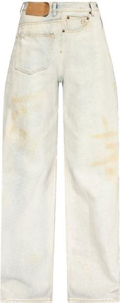 Maison Margiela distressed wide-leg jeans - women - Cotton - 26 - Blue