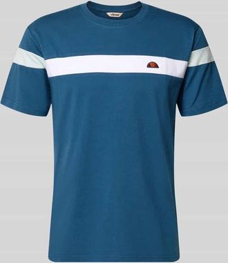 Ellesse Regular Fit T-Shirt mit Logo-Detail Modell Caserio in Bleu, Gr&ouml;&szlig;e XXL