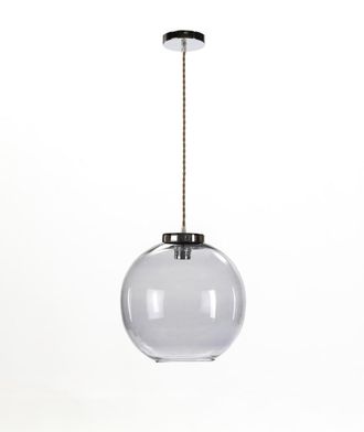 Els Banys L&aacute;mpara techo bola vidrio soplado ahumado