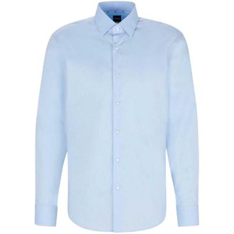 HUGO BOSS Mens Joe Point Collar Formal Shirt (Blue) - Size 15.75 inch