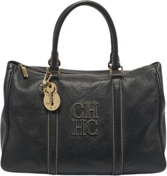 Carolina Herrera Pre-owned Handbags, female, Black, Size: ONE SIZE Pre-owned Handbag