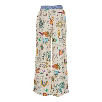 Me369 Dames, Broeken, Veelkleurig, Maat: XS Viscose