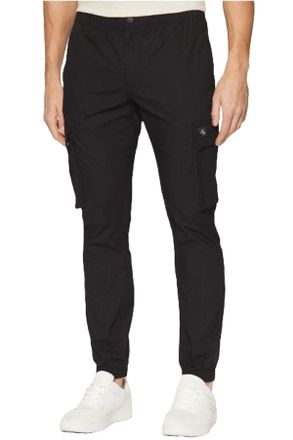 Calvin Klein Mens Skinny Fit Cargo Trousers, Black (Ck Black), 31W