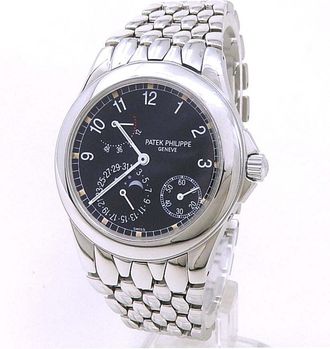 Patek Philippe Pre-owned Patek Philippe Neptune Automatic Black Dial Mens Watch 5085/1A-001