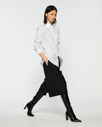 Serena Bute Wool Tailored Culottes - Black