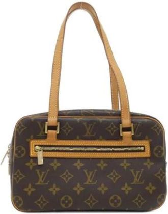 Louis Vuitton Pre-owned Monogram Coated Canvas Shoulder Bag - Dames - Vintage Schoudertas - Bruin - ONE Size - Vintage