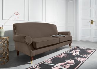 HOME AFFAIRE 3-Sitzer »Rennes« in Samtoptik oder Baumwoll-Mix