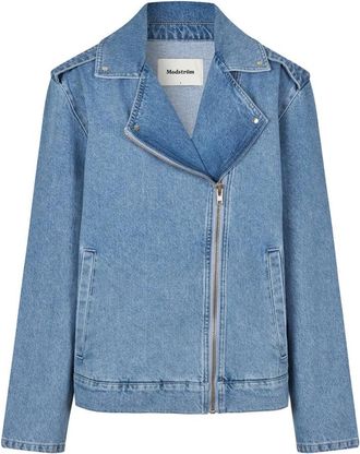 Modstr&ouml;m Iben MD Denim Jas - Dames - Spijkerjassen - Blauw - L - Denim - Jassen