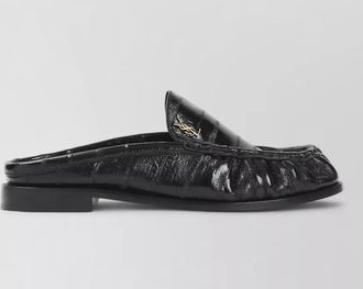 Saint Laurent leather backless mules