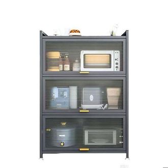OEM Armario De Cocina - K Ikido - 3 Puertas - Metal - 60x32x112 Cm - Estilo Industrial