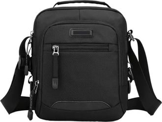 Generic Compatible For Mens Shoulder Bag Crossbody(Black)