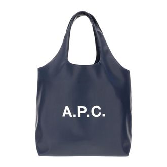 A.P.C. Ninon Tote Bag - female - A.P.C. - Shopping Bags - Blue - ONE SIZE - Bags