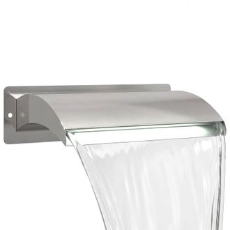vidaXL Vidaxl Cascata Da Piscina Con Luce Led Acciaio Inox 304