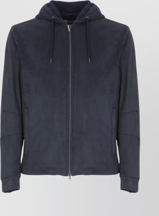 Herno hooded short sleeve jacket pockets