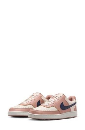 Nike Court Vision Low Sneaker in Pink/Midnight Navy/Ivory at Nordstrom Rack, Size 11.5