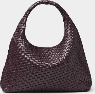 JW PEI Womens Plum braided faux-leather tote bag