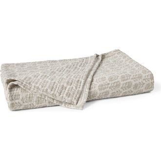 Coyuchi Mirada Organic Cotton Matelass&eacute; Throw Blanket in Sand Chrysanthemum at Nordstrom