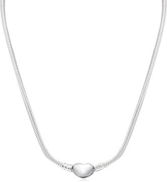 Pandora Moments Heart Clasp Snake Chain Necklace