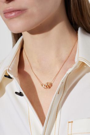 Bottega Veneta Necklace With Pendant, Womens, Gold