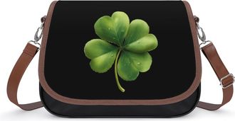 Generic The Irish Four Leaf Clover Fashion Womens Crossbody Bags Novelty Handbag Shoulder Bag Purse