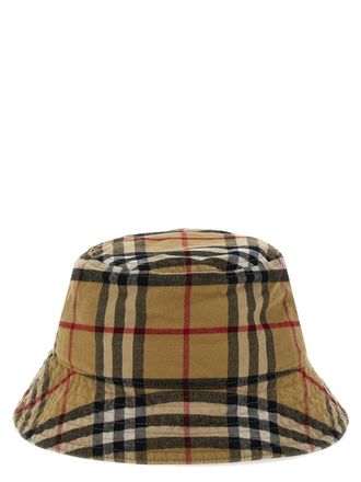 【関税＆送料込み】Burberry 'Check' Beige Cotton Hat Burberry Check Beige Cotton Hat from $550.00 - on Stylight