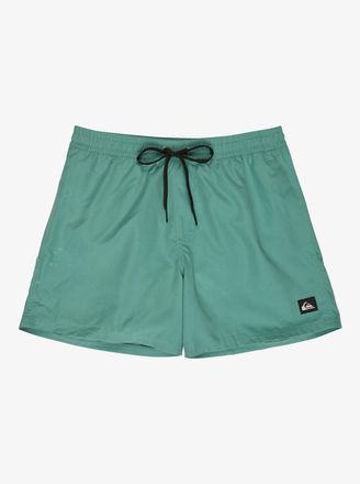 Quiksilver Badeshorts QUIKSILVER EVERYDAY VOLLEY 15, Herren, Gr. M, N-Gr, deep sea, Web, Polyester, kontrastfarbene Details, unifarben, Badehosen Badeshorts, spo