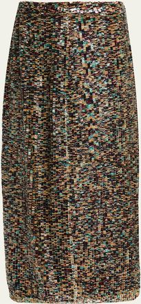 TWP Sylkie Sequined Midi Skirt