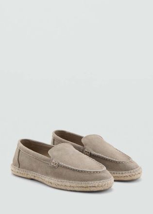 Mango Scarpe pelle juta marrone medio - Uomo - 39 - MANGO MAN