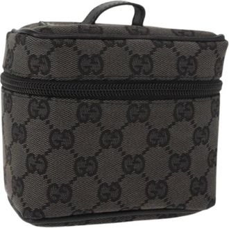 Gucci Pre-owned Mini Bags, female, Gray, Size: ONE SIZE Pre-owned Canvas Mini Bag