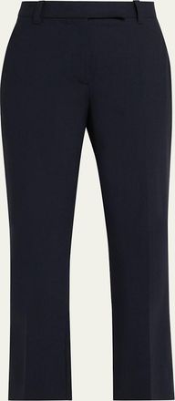 Brunello Cucinelli Tropical Luxury Wool Ankle-Length Trousers