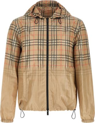 Burberry Beige Viscose Shell Mens Jacket