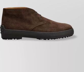Tod's suede leather ankle boots