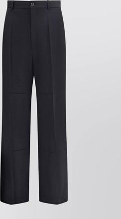 Balenciaga twill wide-leg tailored trousers