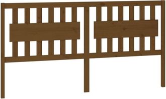 vidaXL Cabecero De Cama Madera Maciza Pino Marr&oacute;n Miel 185,5x4x100 Cm Vidaxl