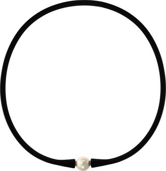 Effy Sterling Silver Freshwater Pearl Necklace in Black at Nordstrom Rack, Size 16