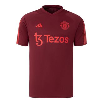 adidas Manchester United Tiro 23 Training Jersey Asia Sizings Red IA7245