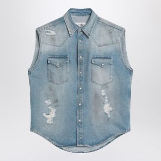 Maison Margiela Faded Vest With Rips