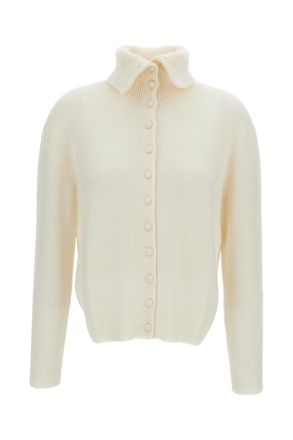 Lisa Yang White Denie Cashmere Cardigan