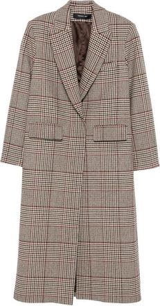 Federica Tosi Prince Of Wales Check Double-breasted Coat