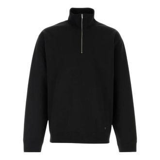 Valentino Sudadera de punto con media cremallera y mezcla de algod&oacute;n - Sweatshirts & Hoodies - Hombre - Negro - M