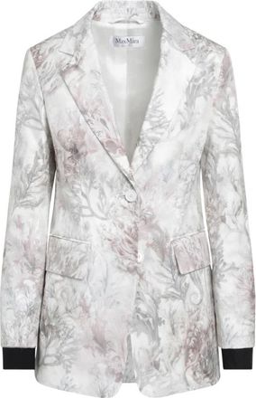Max Mara Jassen, Dames, Wit, M, Katoen, Giacca