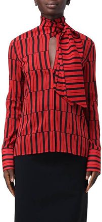Ferragamo Ferragamo Stripe Print Long-Sleeved Blouse