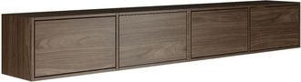 Selsey Selsey Framme - Mueble De Tv Colgante Con Cuatro Puertas Abatibles 200 Cm, Efecto Madera Nogal Wisconsin